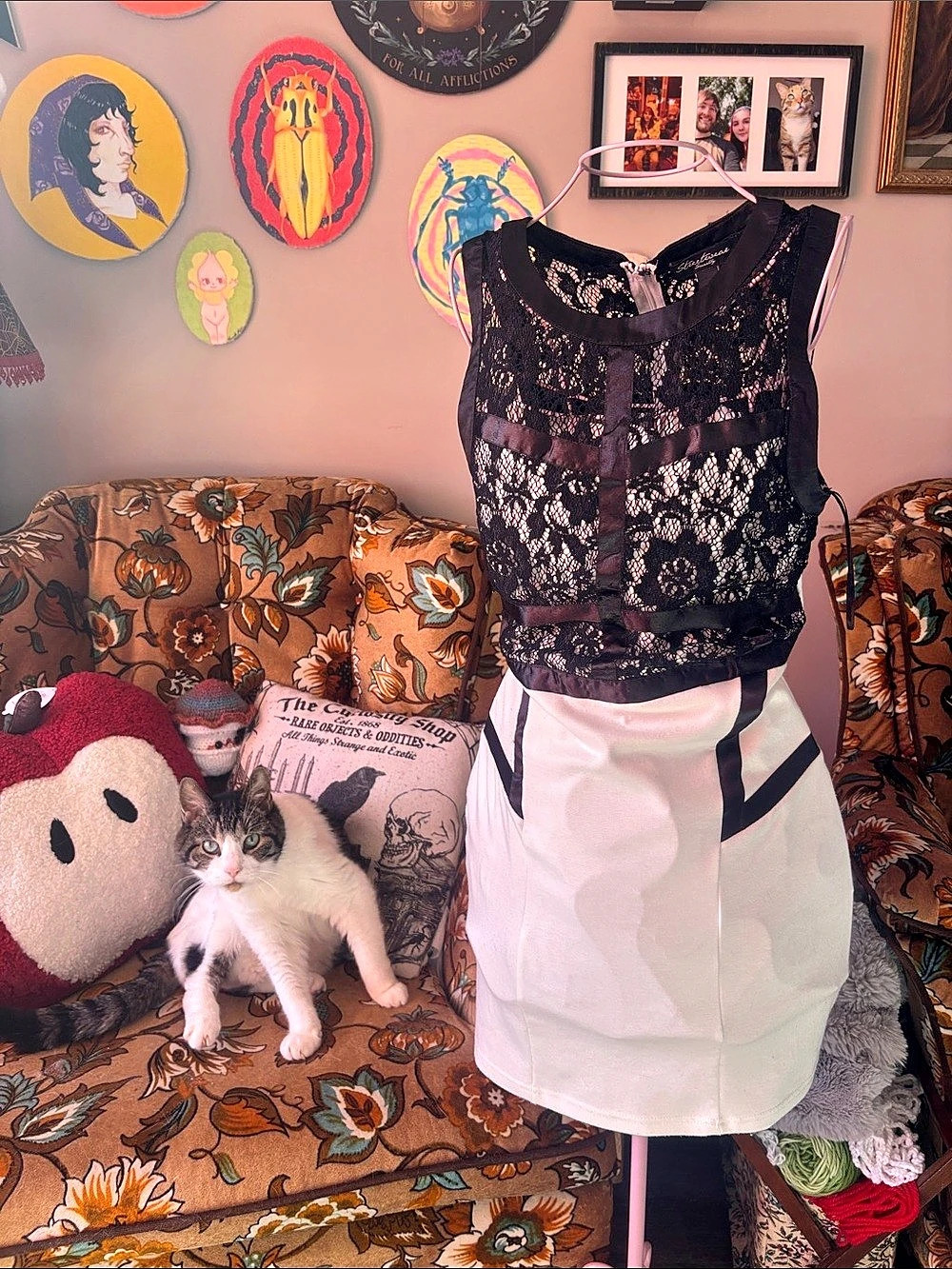 Streetwear Society Floral Lace Mini Dress Size Small Like New